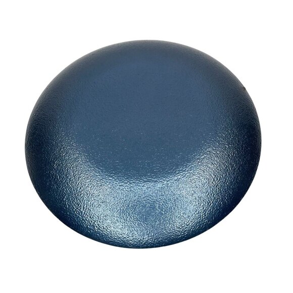 Turkish Glass 4 Salad Dessert Plates Set Blue Texture Gold Rim 8.25" NWT - Picture 11 of 11